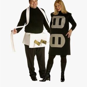 Black and White Plug and Socket Costume Set - plus size - NWT